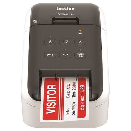 Brother QL-810WC Portable Thermal Label Printer - Ultra-Fast & Wireless