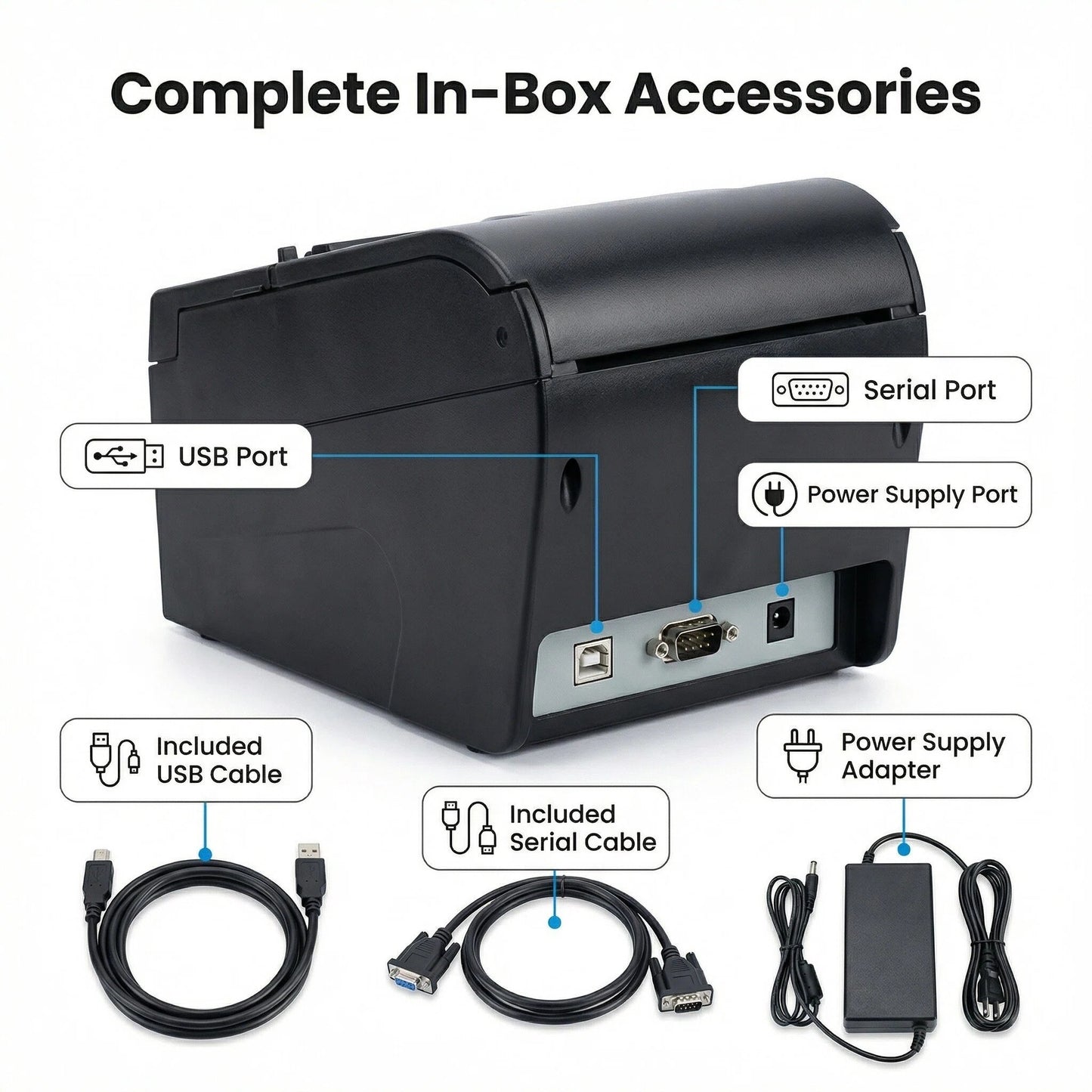 SNBC BTP-R880NPV Thermal Receipt Printer - USB, Serial, Direct Thermal, Auto Cutter