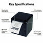 SNBC BTP-S80 132098 Direct Thermal Receipt Printer - USB, Serial, Ethernet, Black