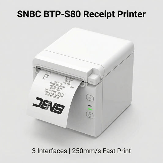 SNBC BTP-S80 132099 Direct Thermal Receipt Printer - USB, Serial, Ethernet, White