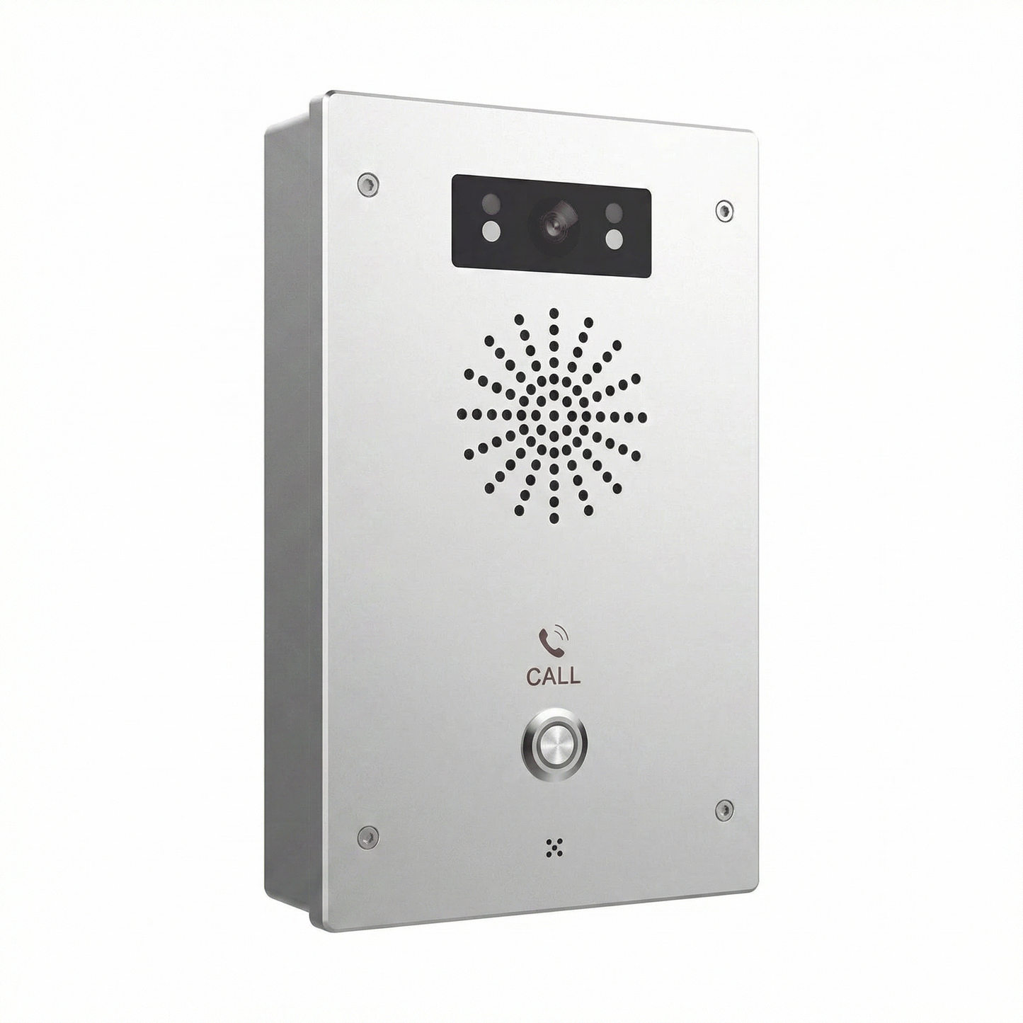 Fanvil i16SV Outdoor SIP Video Intercom - 1080p HD Camera, Infrared Night Vision, 2 SIP Lines, PoE, IP65/IK10, Anti-Tamper Alarm, Die-Cast Aluminum, Wall-Mount, Black