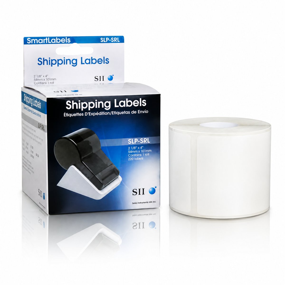 Seiko SLP-2RLE (Pack of 5) White Address Labels - 36mm x 89mm Direct Thermal Paper for High-Volume Mailing