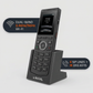 Fanvil W610W Portable Wi-Fi Phone - 2-Inch 240x320 Color Display, 4 SIP Lines, Dual-Band 2.4GHz/5GHz Wi-Fi, Bluetooth 5.0, 16 DSS Keys, 1900mAh Battery, HD Voice, Drop-Safe 1.8m, PTT Button, Black
