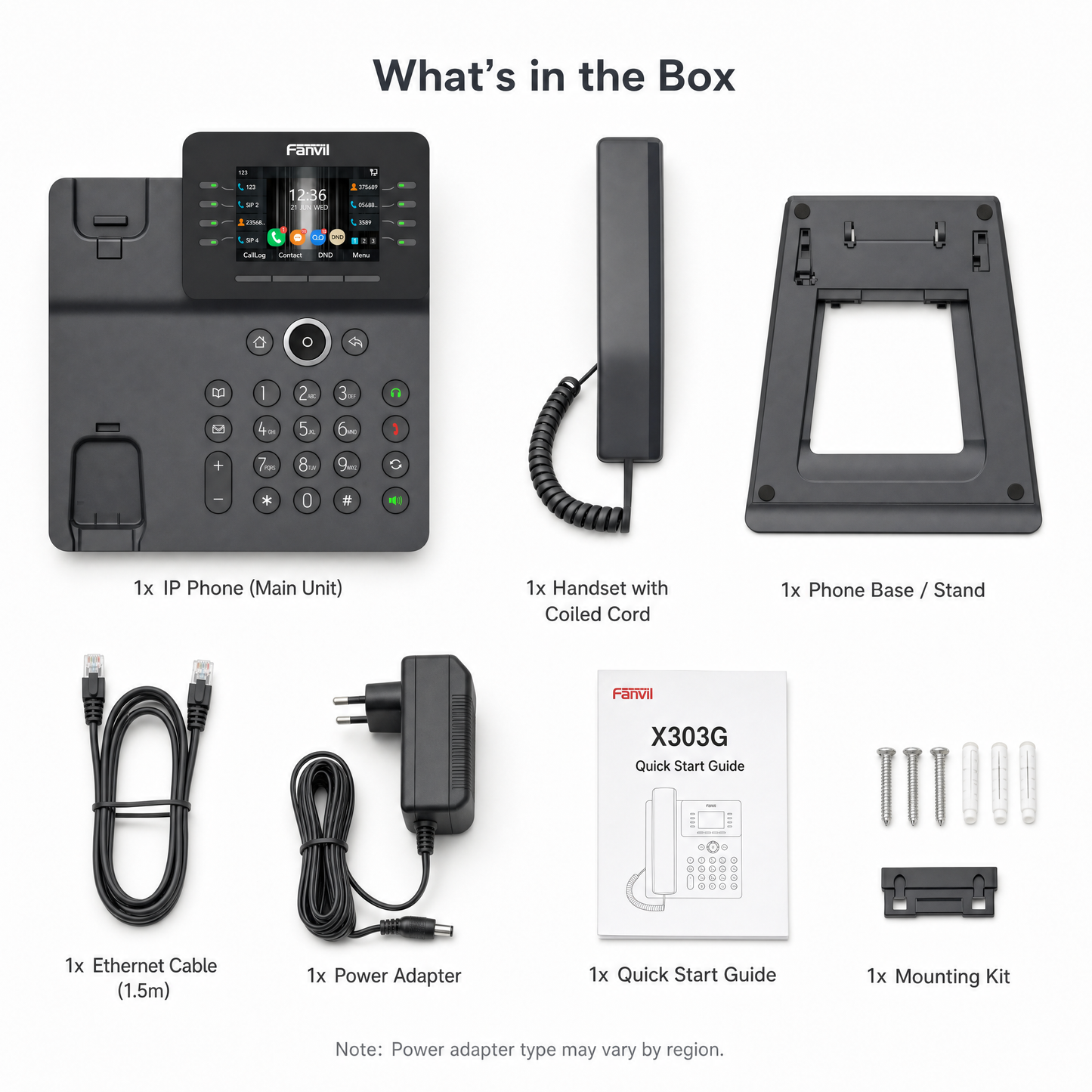 Fanvil V64 Prime Business IP Phone with 3.5" Color Display, Dual-Band Wi-Fi & Bluetooth 4.2