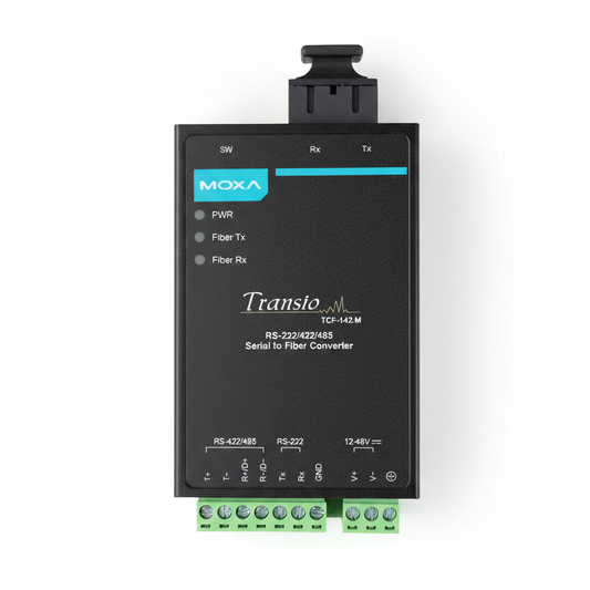 Moxa TCF-142-M-SC RS-232/422/485 to Fiber Optic Multi Mode Converter with SC Connecters