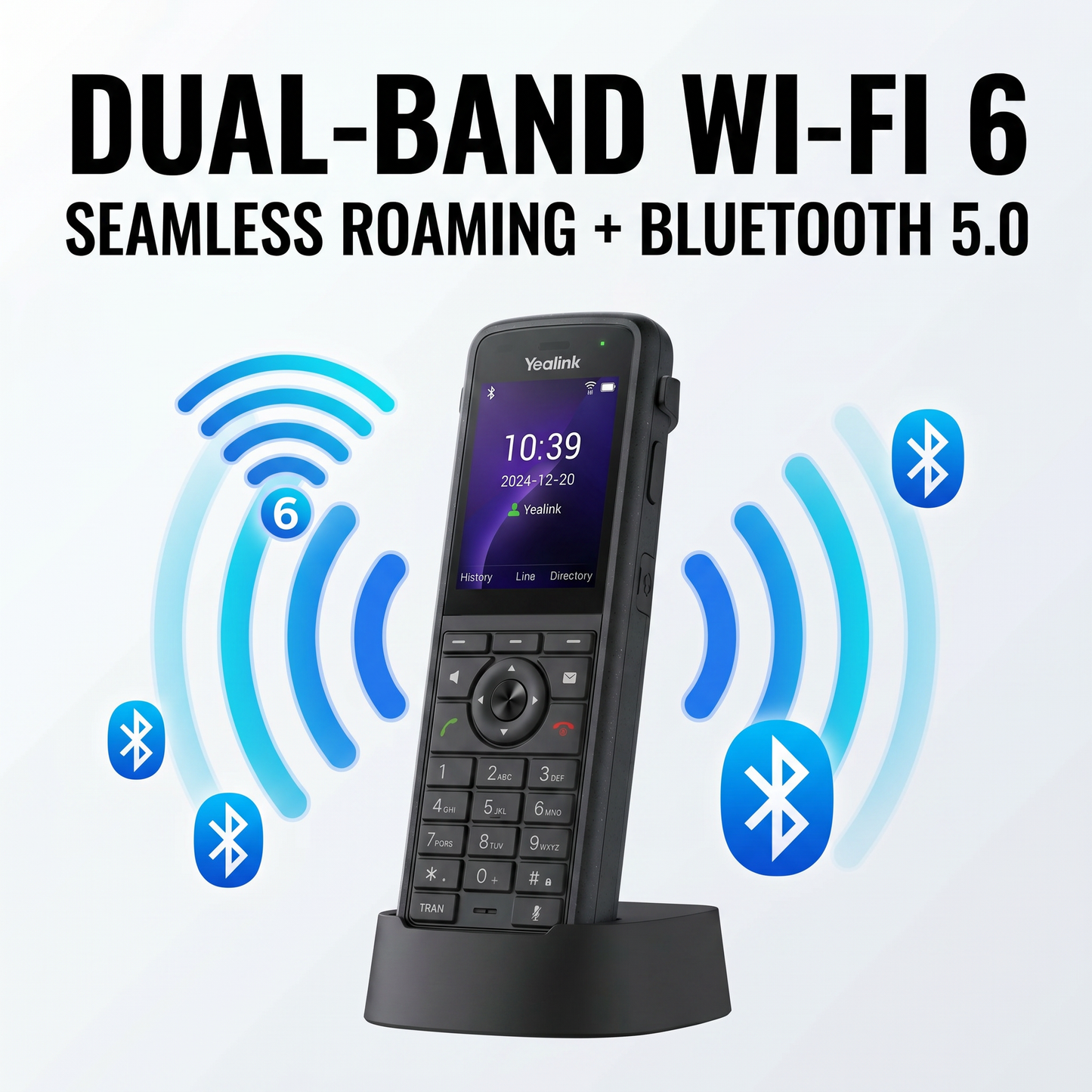 Yealink AX86R Ruggedized Wi-Fi 6 IP Phone with IP67 Rating for Mobile Enterprise Communications