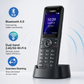 Yealink AX83H Enterprise Wi-Fi 6 IP Handset with Dual-Band Wireless, 5-Party Conference, and Seamless Roaming