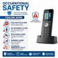 Yealink W59R IP67 Rugged DECT Handset for Harsh Environments with Bluetooth and Vibration Alert