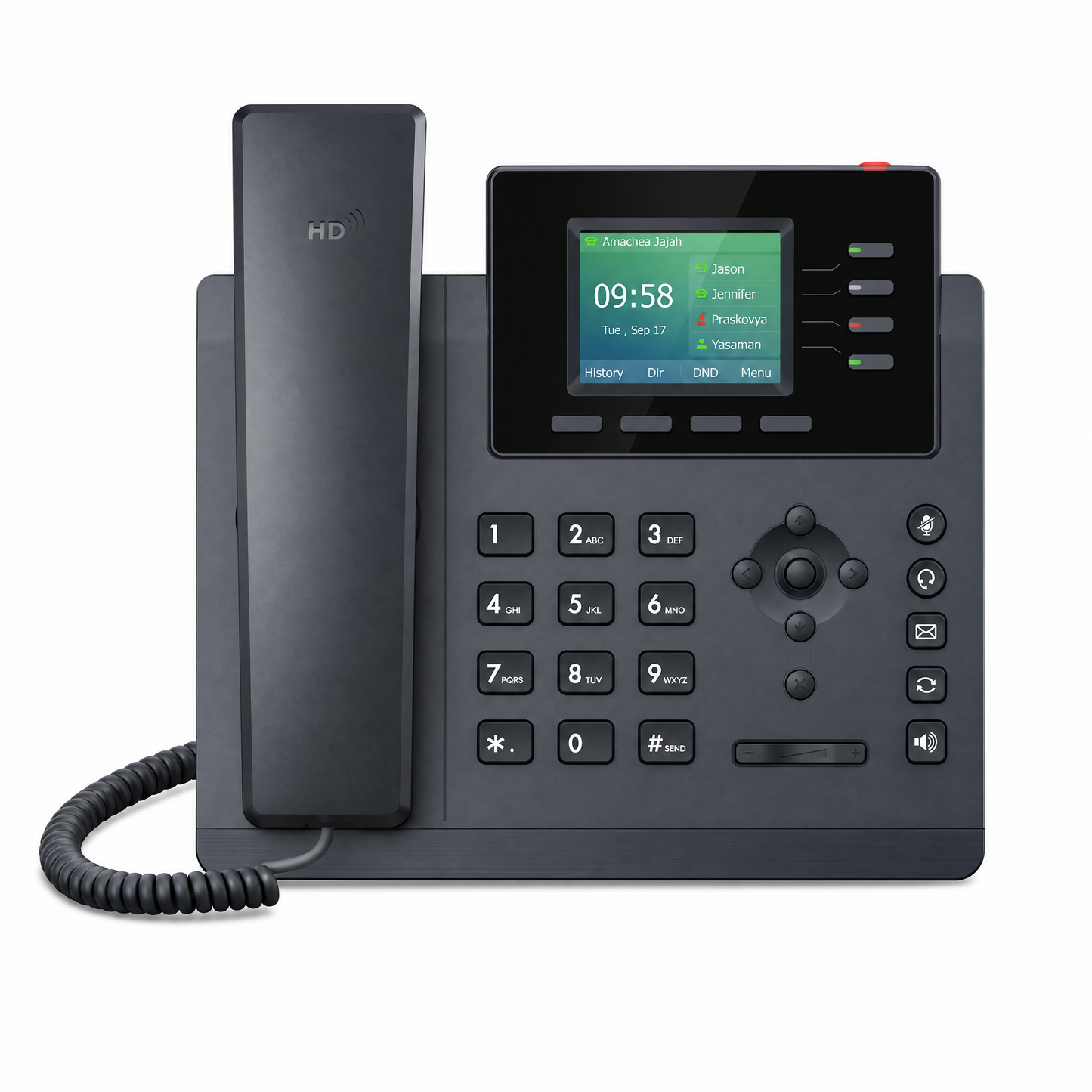 Yealink SIP-T34W IP Phone with Built-In Dual-Band Wi-Fi for Enterprise VoIP Communications
