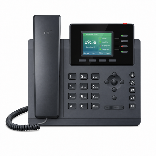 Yealink SIP-T34W IP Phone with Built-In Dual-Band Wi-Fi for Enterprise VoIP Communications