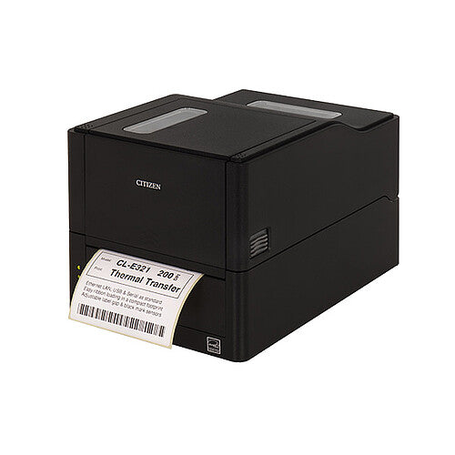 CITIZEN, CL-E321XUBNNA BARCODE LABEL TT, 203 DPI, USB, LAN & SERIAL, BK
