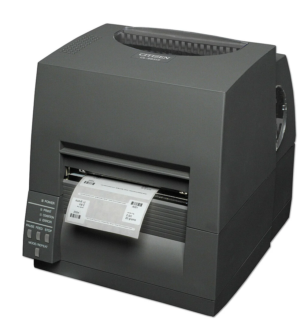 CITIZEN, CL-S631IINNUBK, BARCODE PRINTER, DIRECT THERMAL AND THERMAL TRANSFER, 300 DPI, GRAY, REPLACES CL-S631-GRY