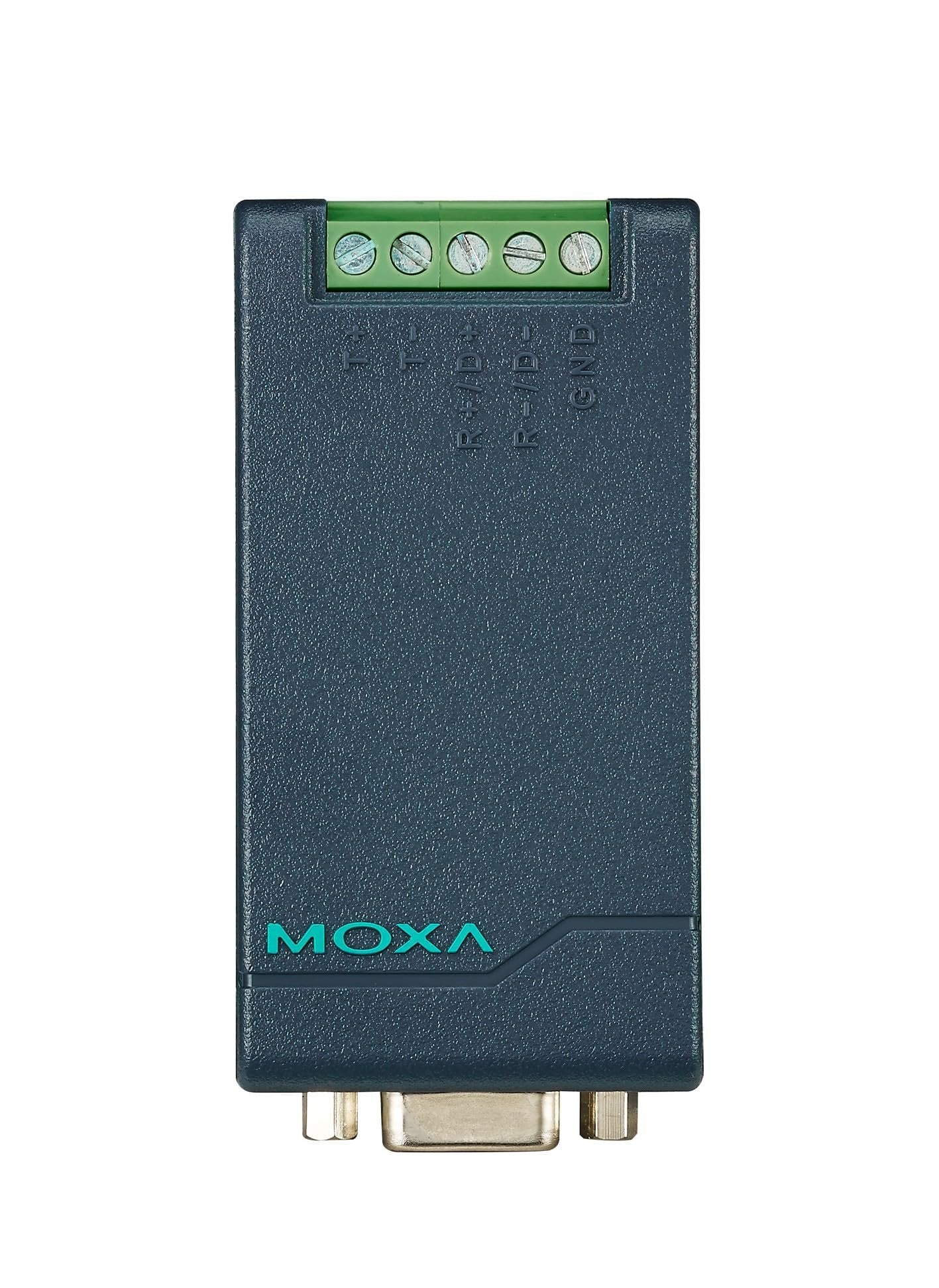 Moxa TCC-80 - Port-Powered RS-232 to RS-422/485 Converter with 15 KV Serial ESD Protection and Terminal Block on The RS-422/485 Side