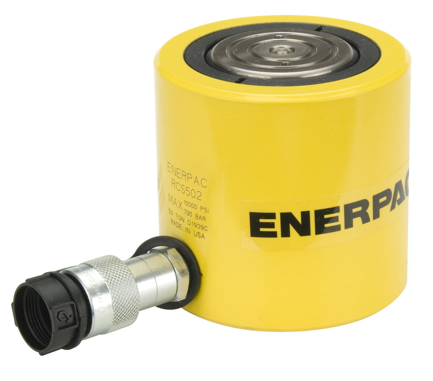 Enerpac RCS-502 Single-Acting Aluminum Hydraulic Cylinder | 50-Ton Capacity, Single Air Port, 2.38" Stroke