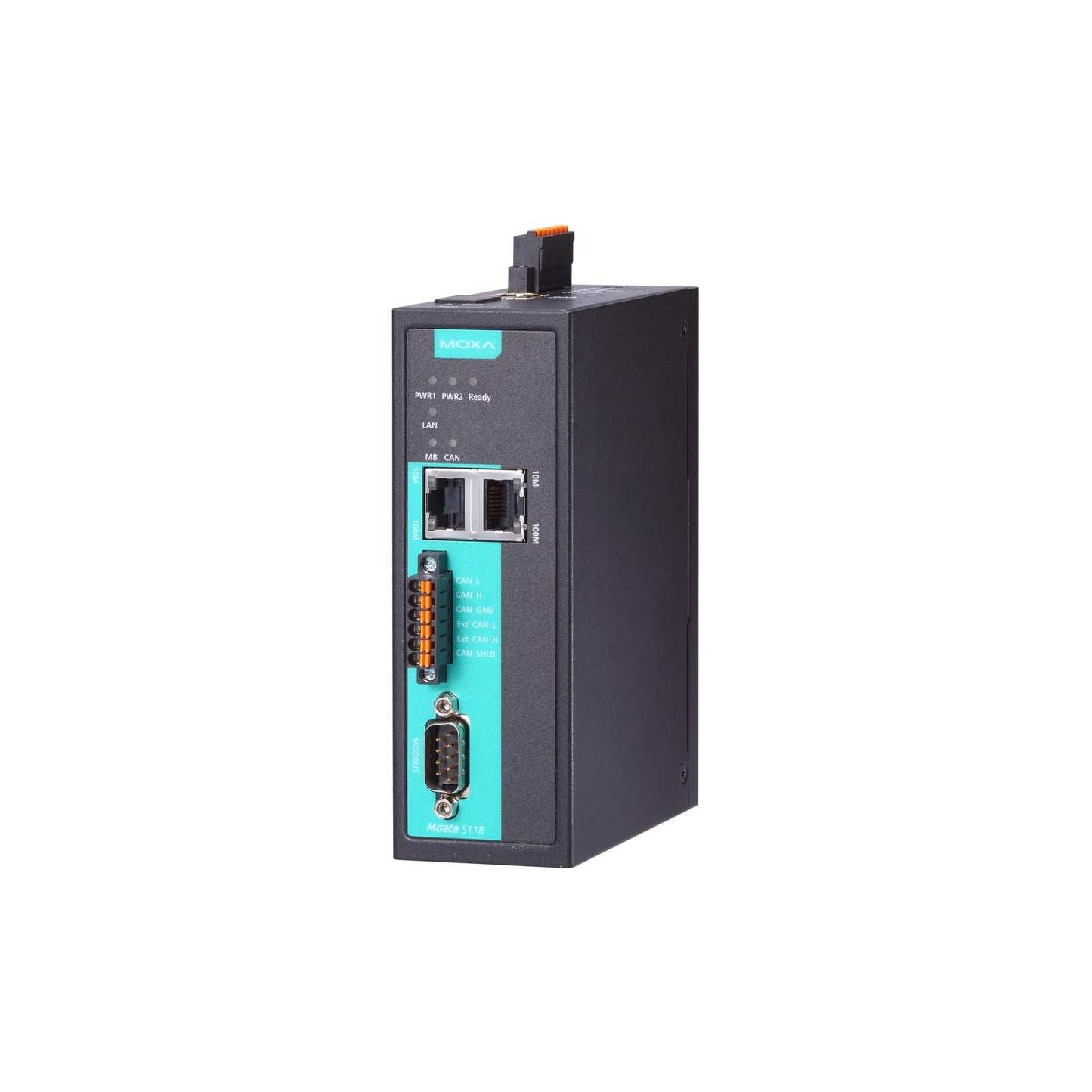 Moxa MGate 5118 Gateway｜1-Port SAE J1939 to Modbus/PROFINET/Ethernet/IP, 0~60°C