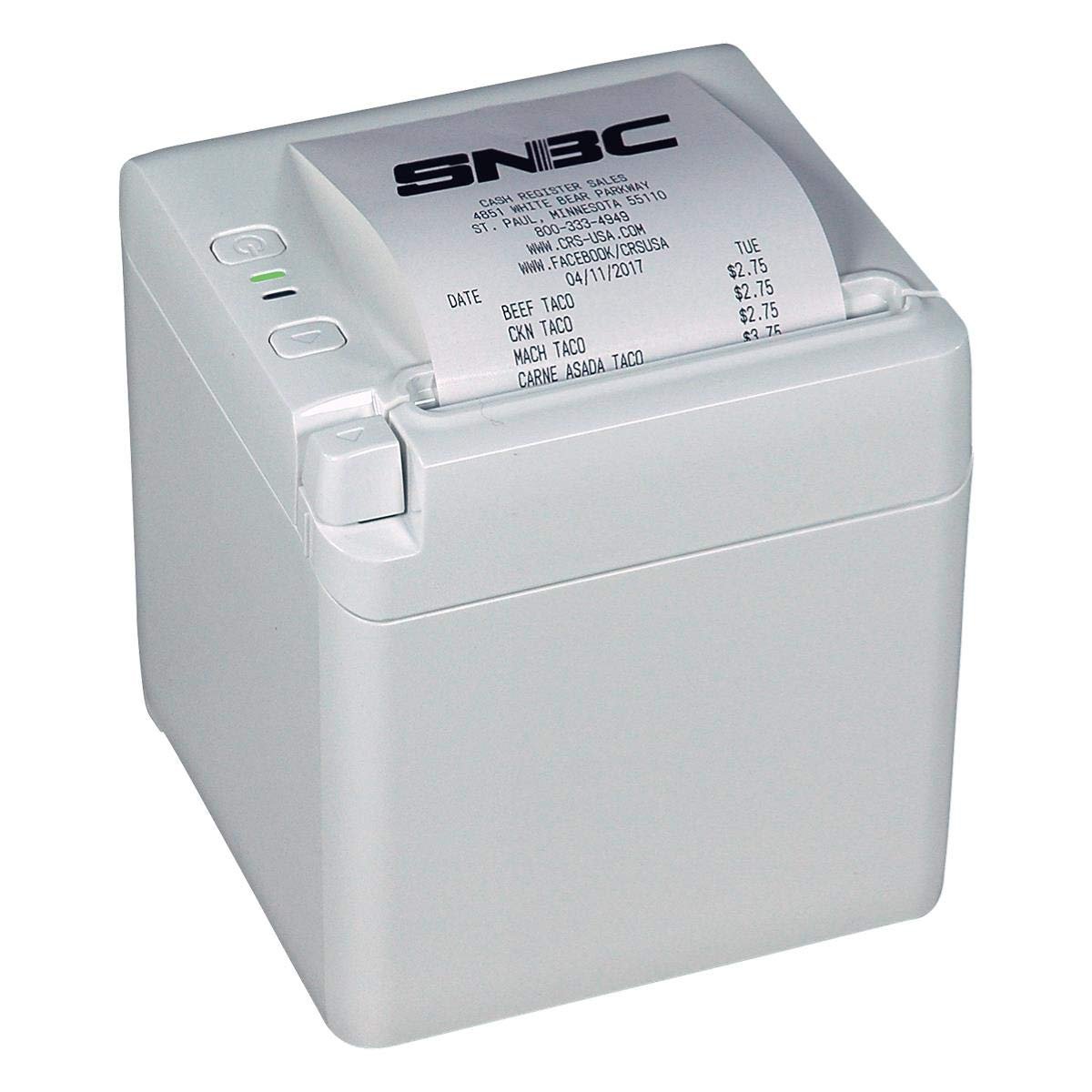 SNBC BTP-S80 Thermal Receipt Printer | Serial/USB/Ethernet, white