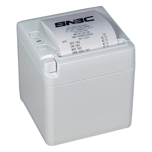 SNBC BTP-S80 Thermal Receipt Printer | Serial/USB/Ethernet, white