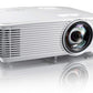 Optoma EH412 1080P HDR DLP Professional Projector | Super Bright 4500 Lumens | Business Presentations, Classrooms, and Meeting Rooms | 15000 Hour Lamp Life | 4K HDR Input | Speaker Built in , White