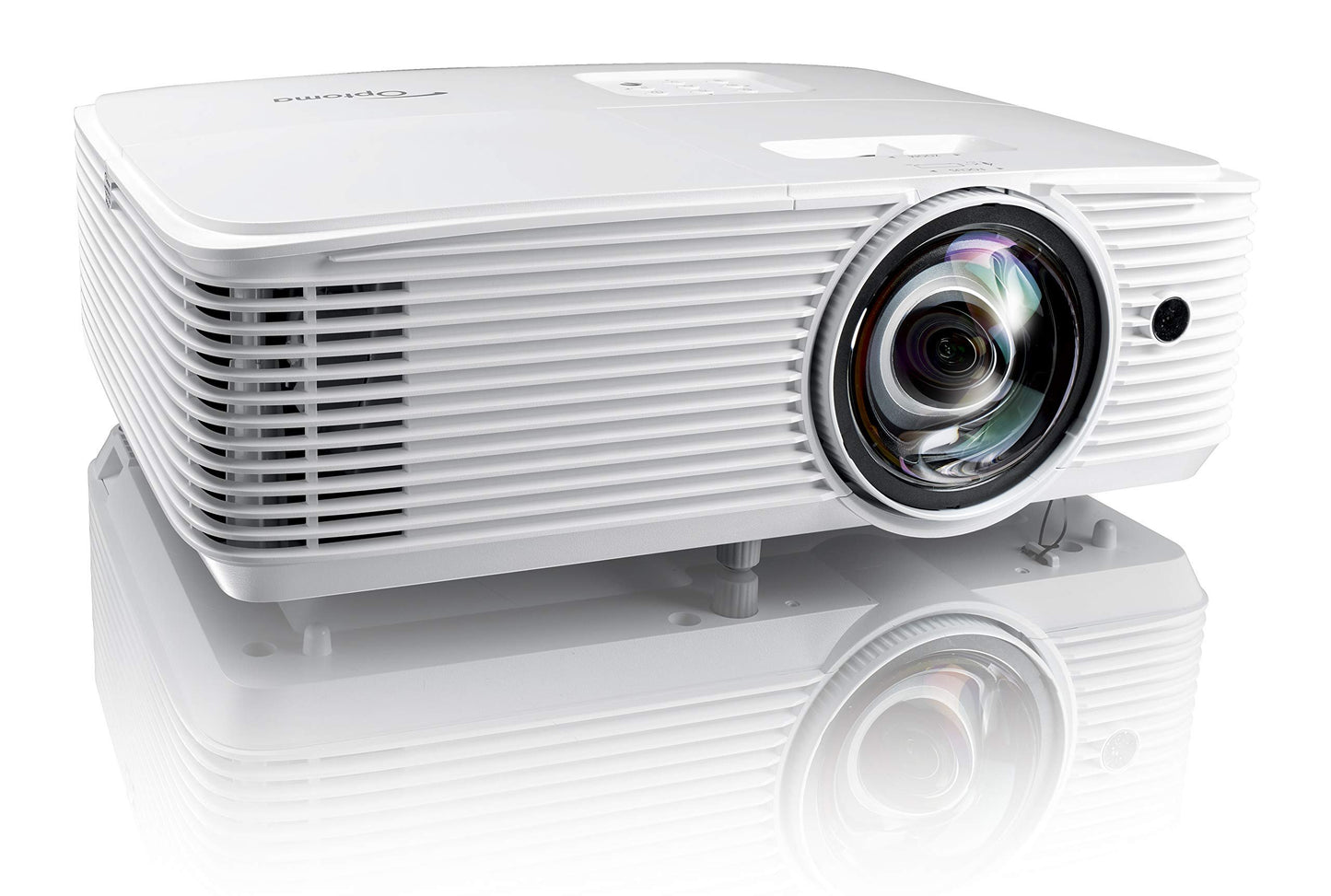 Optoma EH412 1080P HDR DLP Professional Projector | Super Bright 4500 Lumens | Business Presentations, Classrooms, and Meeting Rooms | 15000 Hour Lamp Life | 4K HDR Input | Speaker Built in , White