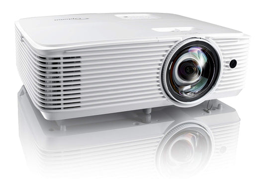 Optoma EH412 1080P HDR DLP Professional Projector | Super Bright 4500 Lumens | Business Presentations, Classrooms, and Meeting Rooms | 15000 Hour Lamp Life | 4K HDR Input | Speaker Built in , White