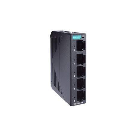 MOXA EDS-2005-ELP 5-Port Entry-Level Unmanaged Switch, 5 10/100BaseT(X) Ports, -10 to 60°C