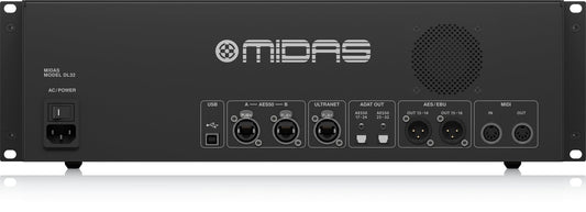 Midas DL32 Stage Box with Microphone Preamplifiers | 32 Input, 16 Output