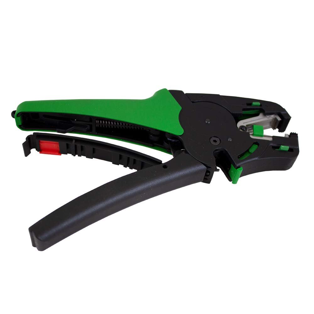 206-1125 | WAGO Quickstrip Vario Wire Stripper| Integrated Wire Cutter | 32-6 AWG | [Pack of 1],Green/Black