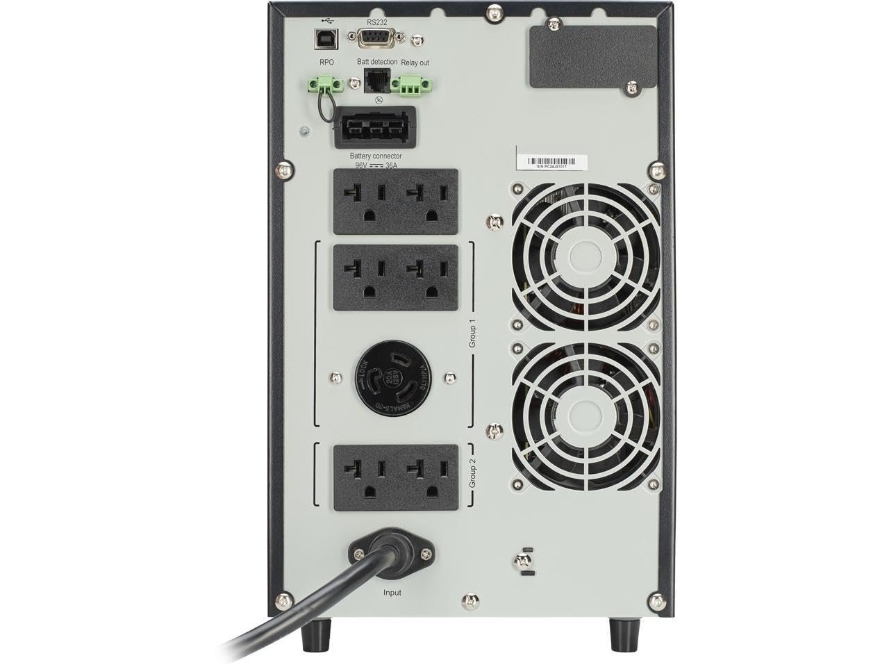 Eaton 9SX 2000VA 1800W 120V Online Double-Conversion UPS - 6 NEMA 5-20R, 1 L5-20R Outlets, Cybersecure Network Card Option, Extended Run, Tower