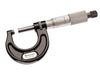 Starrett 436.1MXRL-75 Outside Micrometer, Ratchet Stop, Lock Nut, Carbide Faces, 50-75mm Range, 0.01mm Graduation, +/-0.002mm Accuracy