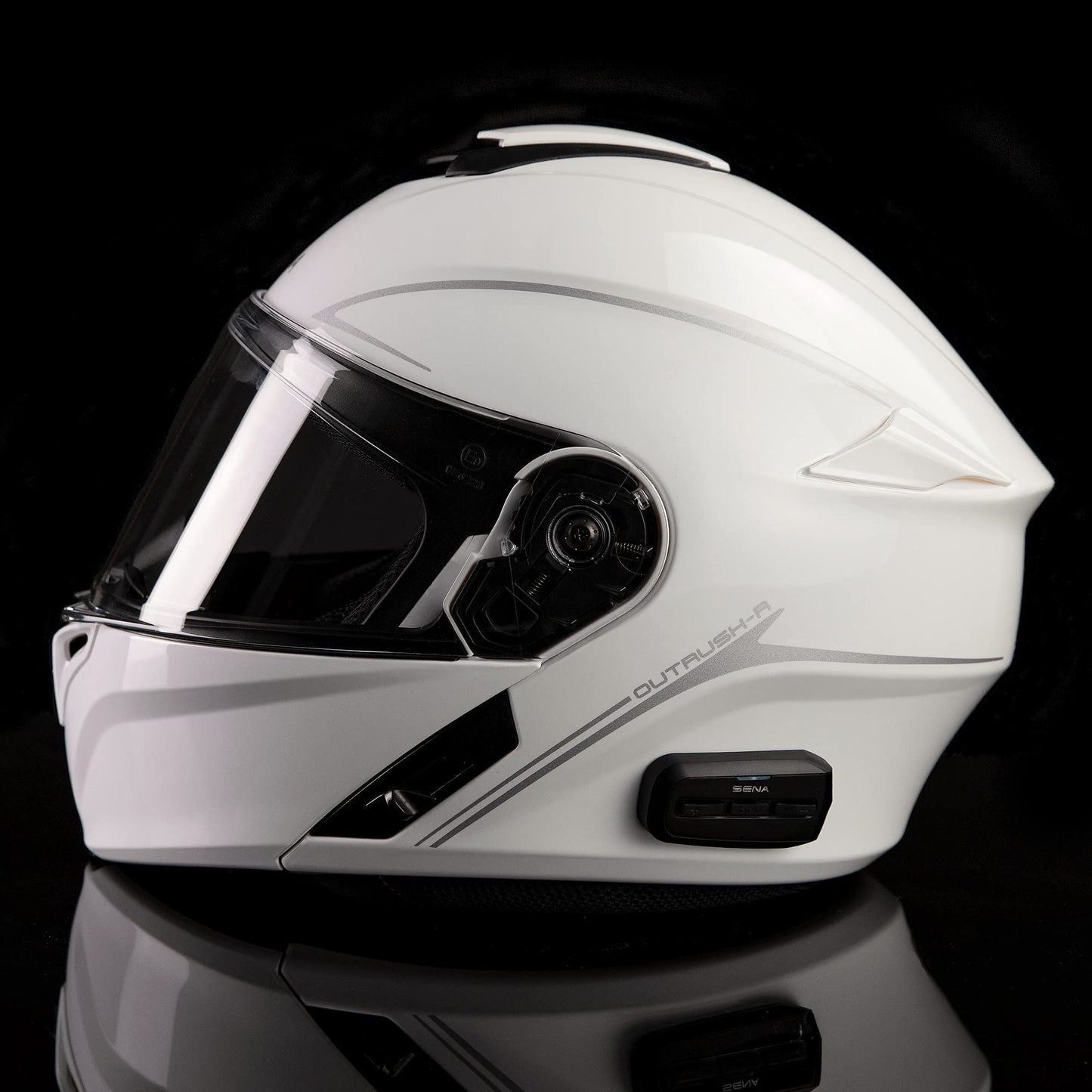 SenaOutrush Bluetooth Modular Motorcycle Helmet | with Intercom System, DOT