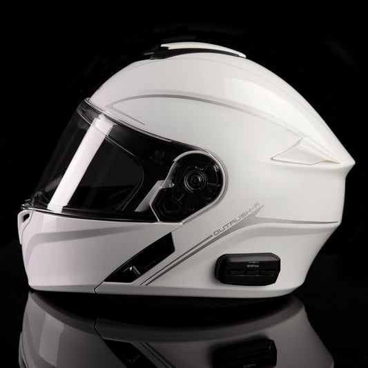SenaOutrush Bluetooth Modular Motorcycle Helmet | with Intercom System, DOT