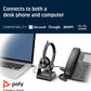 Poly Savi 7320 Ultra-Secure Wireless DECT Headset System