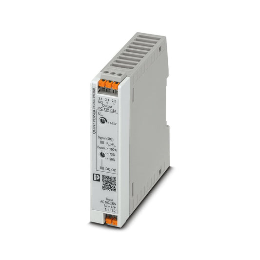 Phoenix Contact, 2904605, Quint4-Ps/1Ac/12Dc/2.5/Pt Power Supply Unit