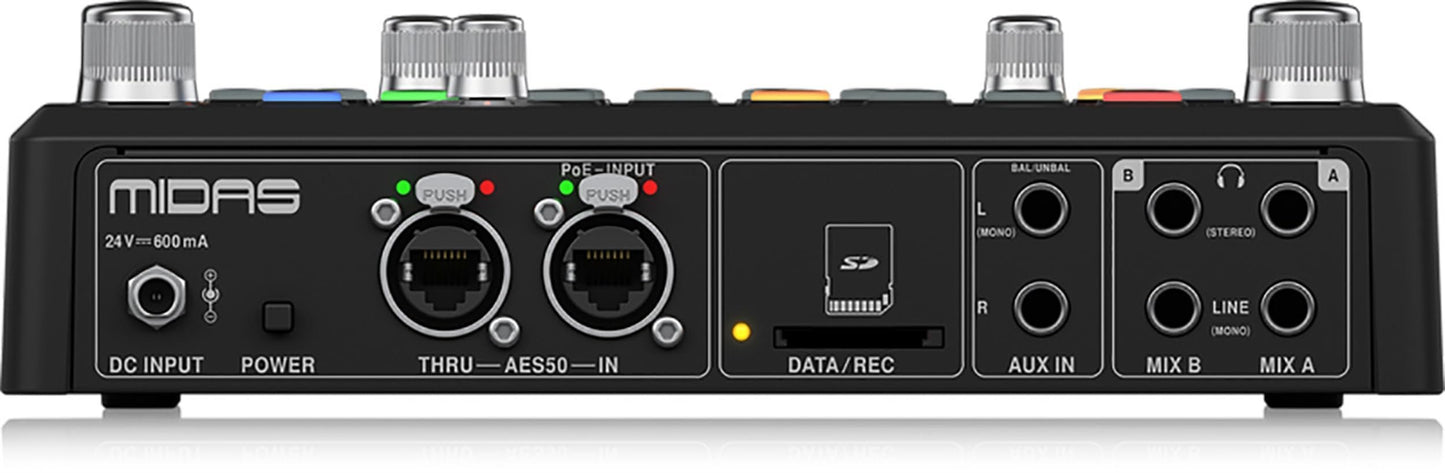 Midas DP48 Dual 48 Channel Personal Monitor Mixer | with SD Card Recorder, Stereo Ambience Microphone and Remote Powering