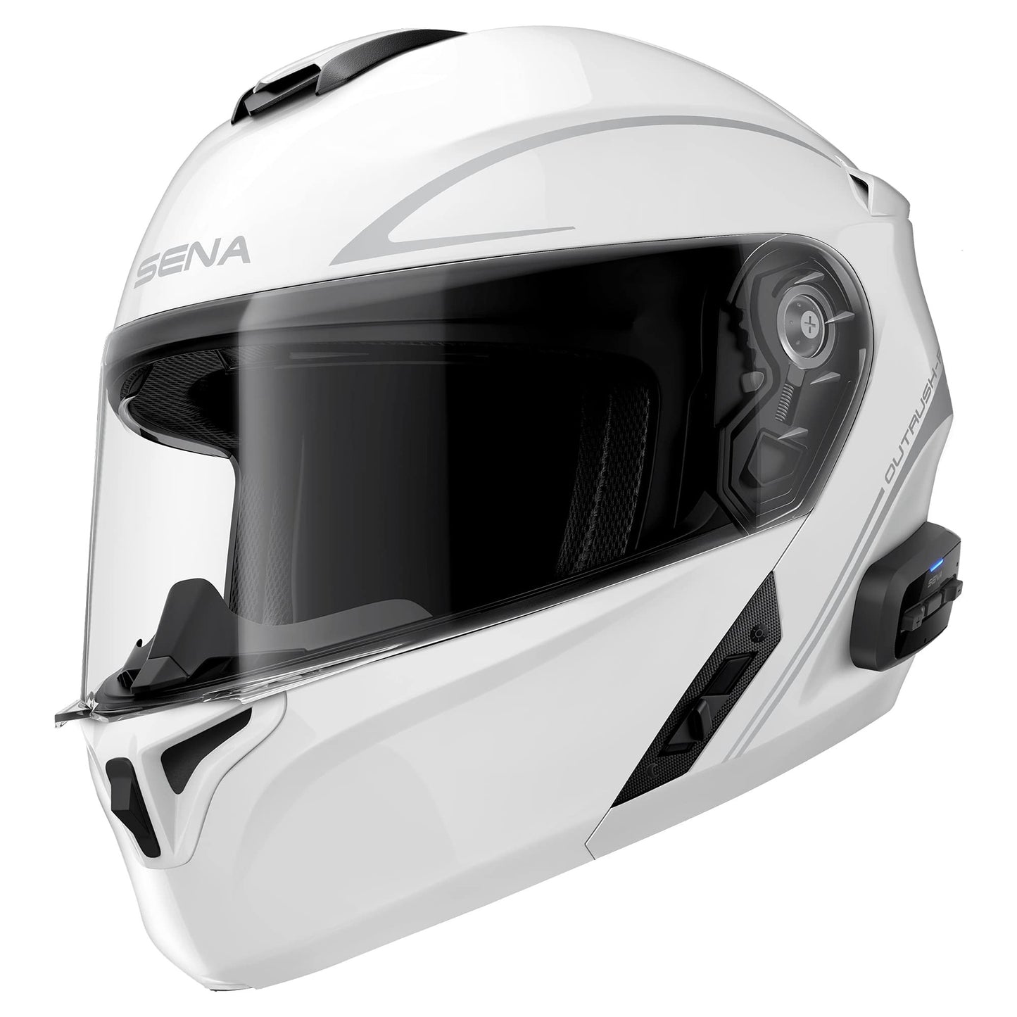 SenaOutrush Bluetooth Modular Motorcycle Helmet | with Intercom System, DOT