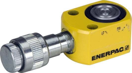 Enerpac RSM-50 Flat Jac Single-Acting Low-Height Hydraulic Cylinder with 5-Ton Capacity, Single Port, 0.25" Stroke Length