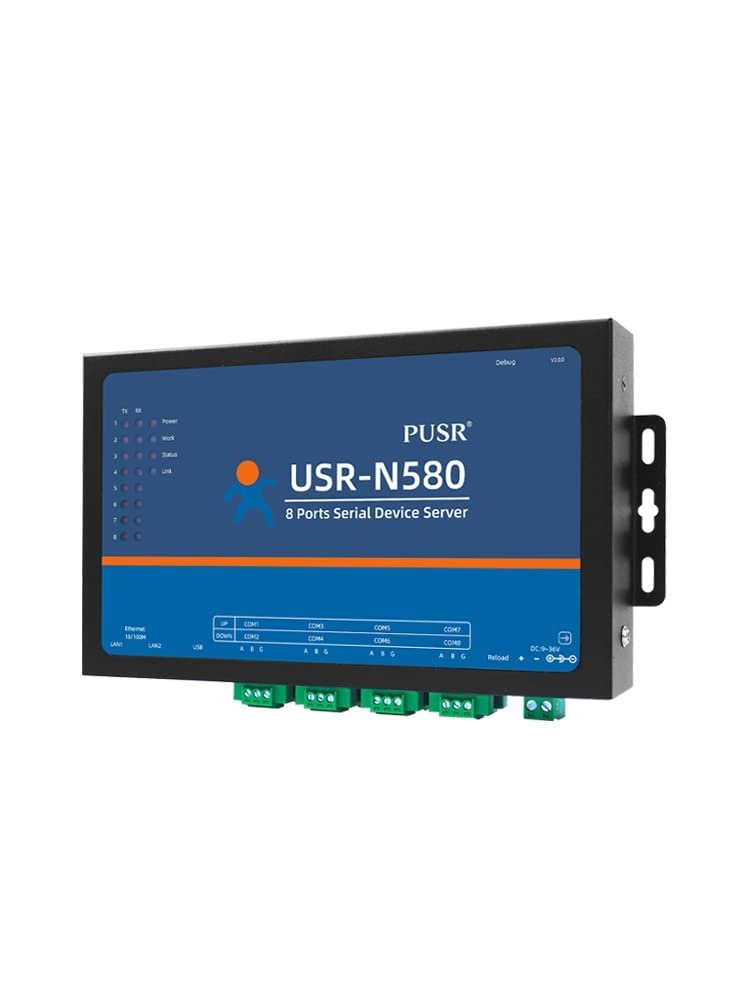 Moxa NPort 5230 2-Port Device Server | RS-232 x1, RS-422/485 x1, Terminal Block, 10/100 Ethernet