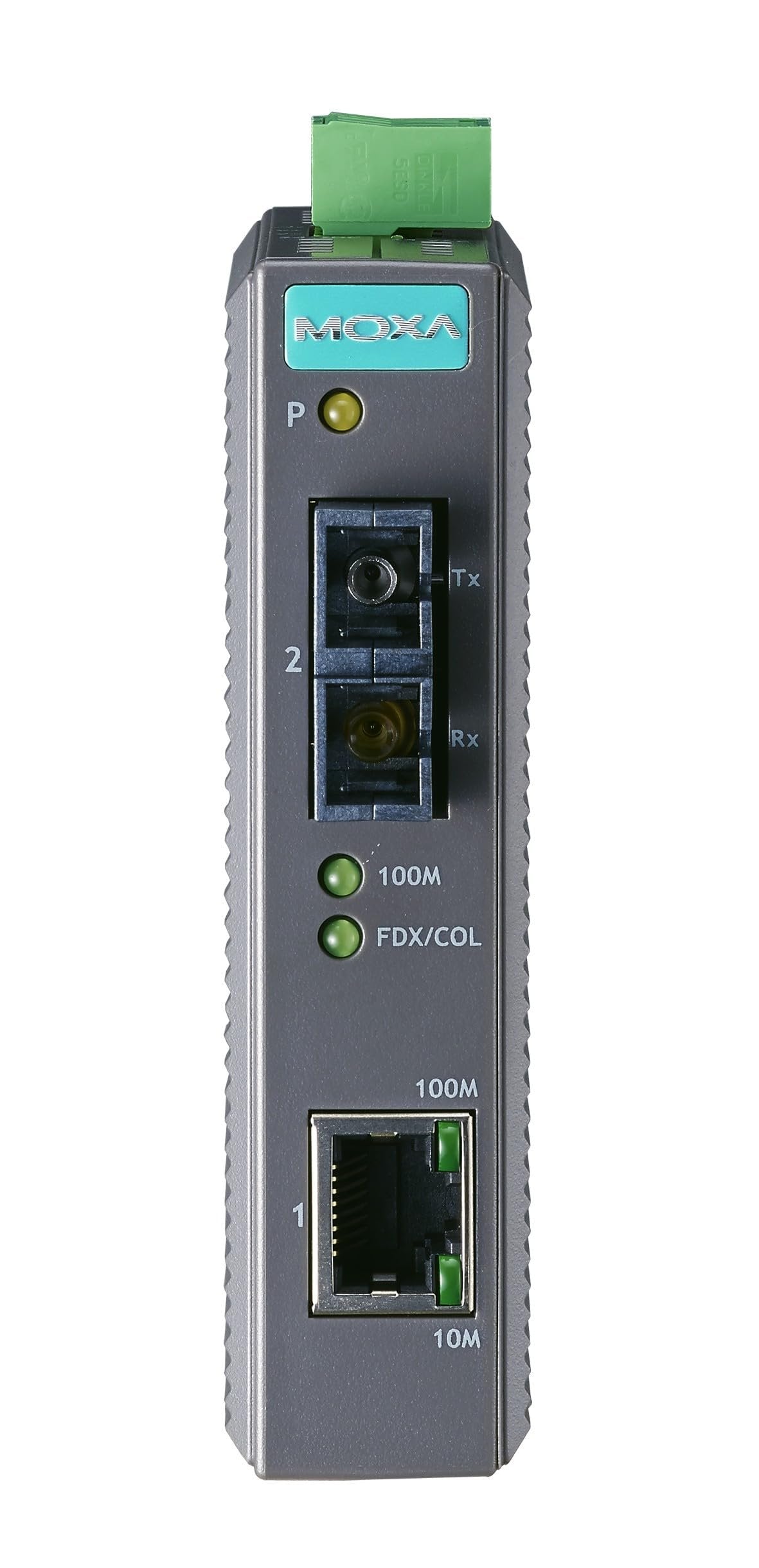 MOXA IMC-21A-M-SC Industrial 10/100BaseTX to 100BaseFX Media Converter｜Multi Mode, SC Connector, -10 to 60 °C