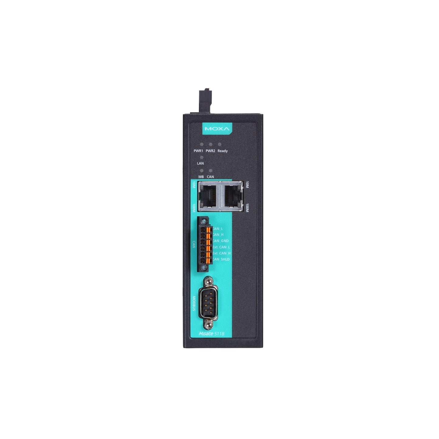 Moxa MGate 5118 Gateway｜1-Port SAE J1939 to Modbus/PROFINET/Ethernet/IP, 0~60°C