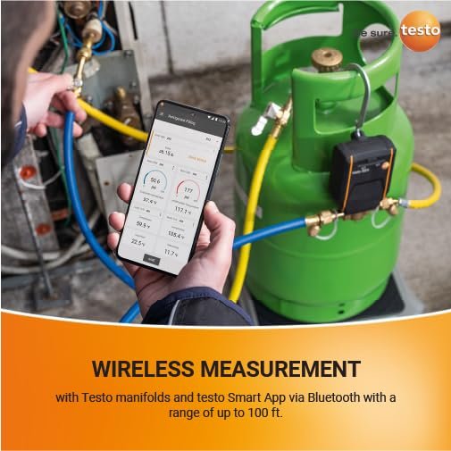 Testo 560i App-Operated Refrigerant Scale Set – Reloading Scale and Carrying Bag