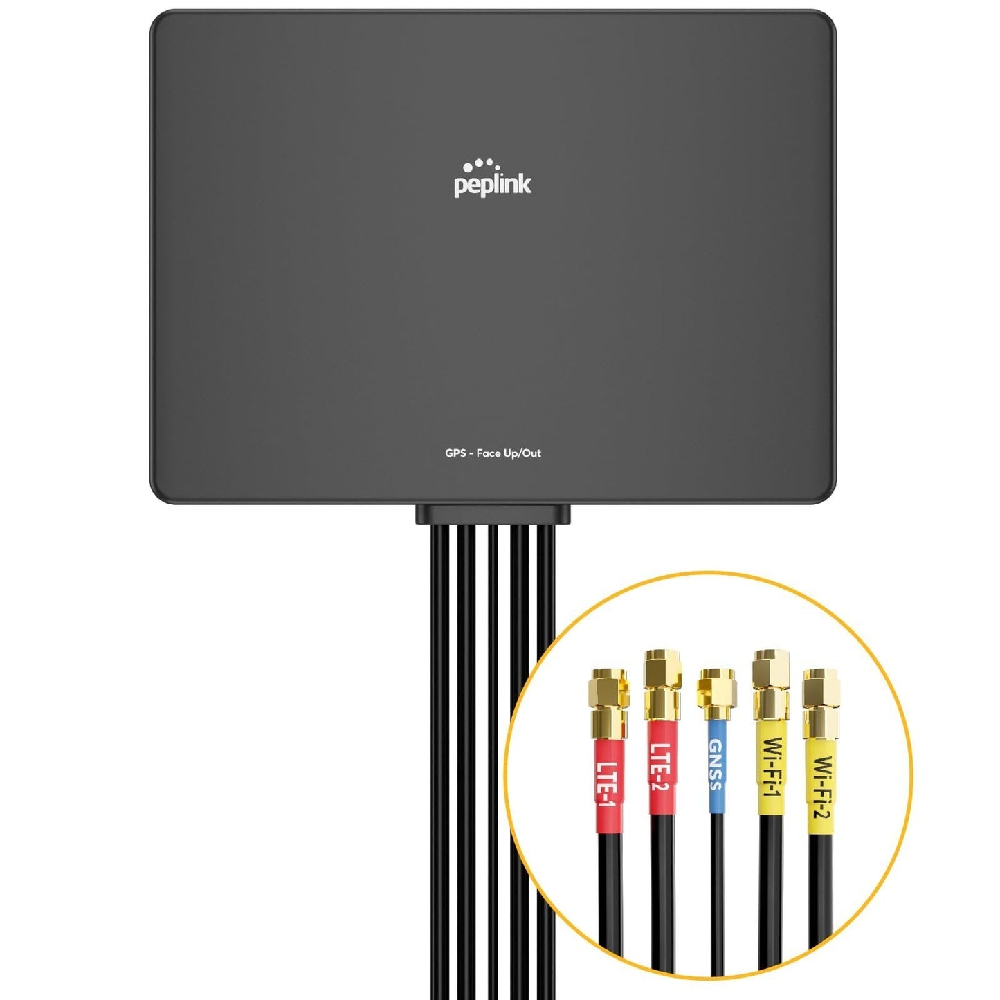 Peplink Slim 22G Antenna - Cellular & WiFi MIMO - Boost LTE Signal for RV, Mobile Office & Outdoor - Low Profile, High Gain, Easy Install, IP55 Weatherproof