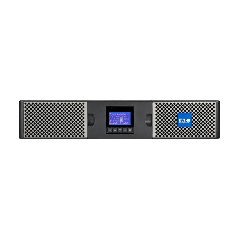 Eaton 9PX1500RT-L 9PX Lithium-ion UPS, 2U, 1500 VA, 1350 W, 5-15P Input, Outputs: (8) 5-15R, 120V