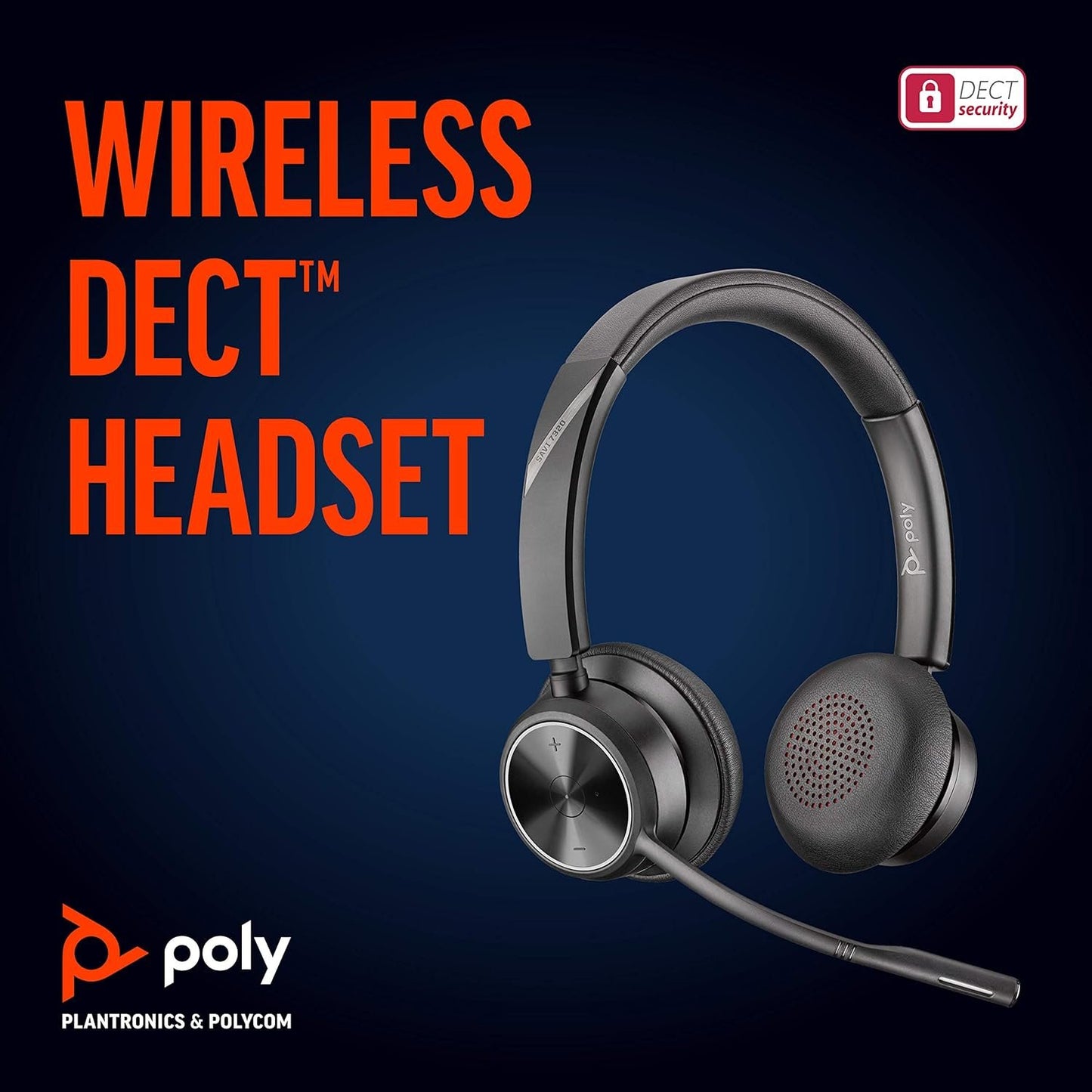 Poly Savi 7320 Ultra-Secure Wireless DECT Headset System