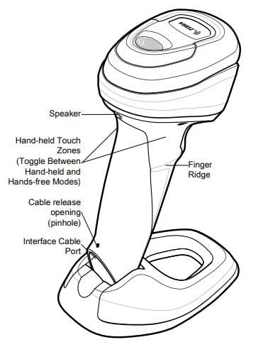 Zebra DS9908-SR00004ZZWW Omni-Directional Presentation Barcode Scanner (2D, 1D, QR Code, Postal and Mobile Phones Barcode), with 7-Foot USB Cable, Scanner only