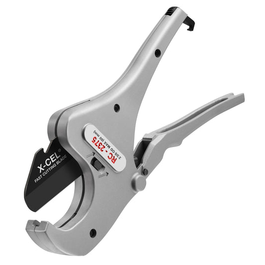 RIDGID 30088 RC-2375 Aluminum 2" Ratchet Action Pipe and Tubing Cutter for Plastic and Multilayer Tubing, 1/8" to 2-3/8" O.D. Capacity, Small