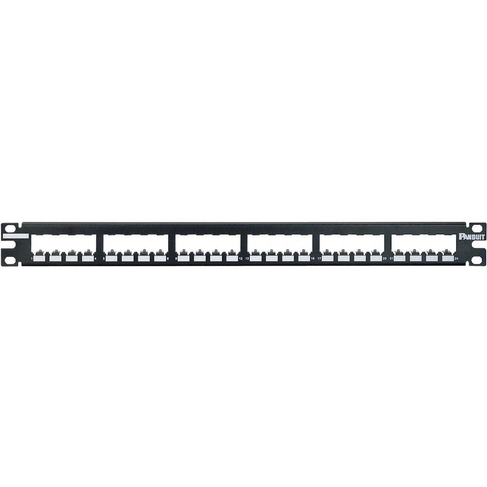 Panduit CP24BLY 24-Port Flat Patch Panel, Black