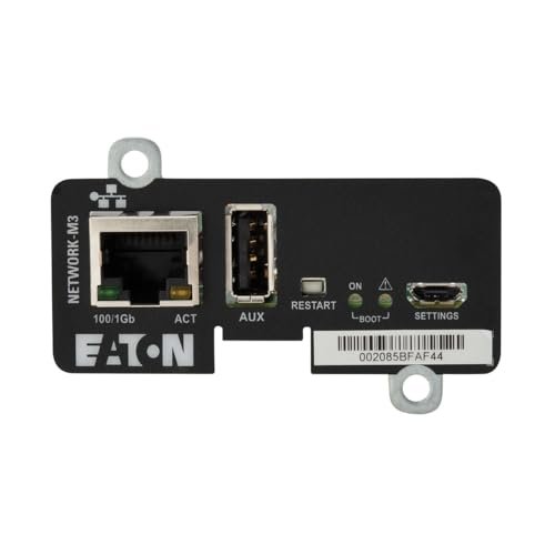 Eaton Cybersecure Gigabit Network-M3 Card for UPS and PDU, UL 2900-1 and IEC 62443-4-2 Certified Network Card