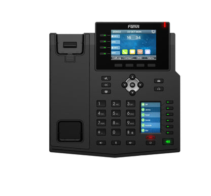 Fanvil X5U V2 IP Phone with 3.5" Color Display, HD Voice, Dual Gigabit Ports, PoE, 16 SIP Lines, Professional VoIP Desk Phone for Office, Call Center and Business Communication
