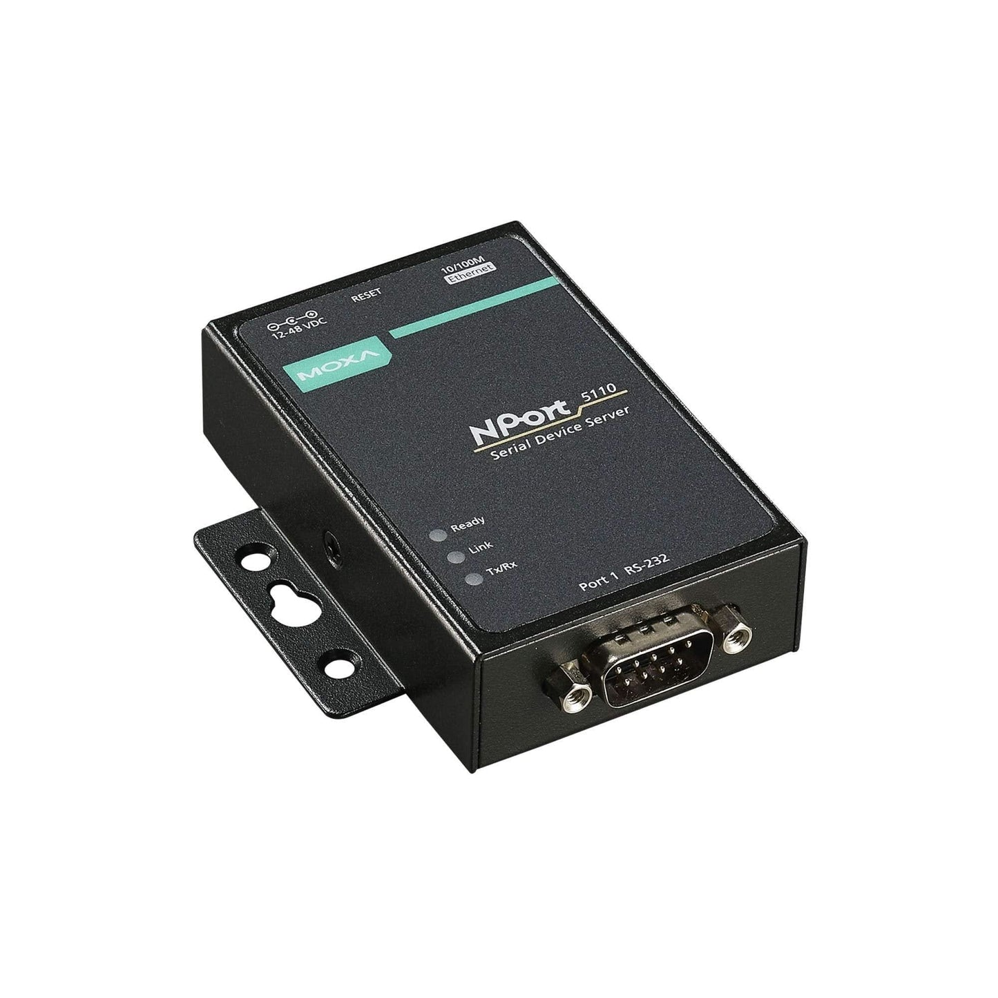 Moxa NPort 5110 Serial Device Server | 1-Port RS-232, 10/100 Ethernet, DB9 Male
