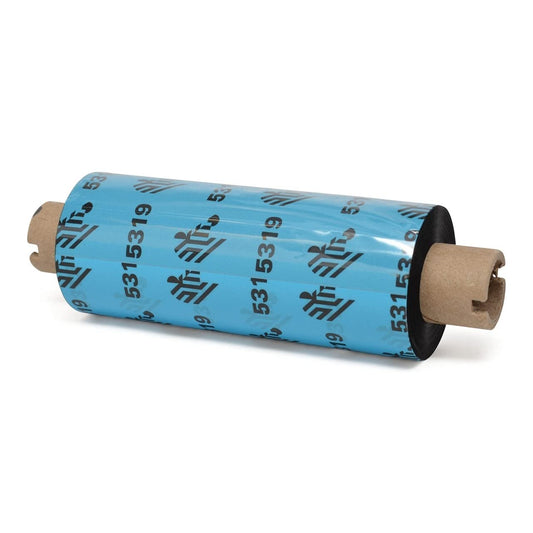 Zebra Technologies 05319GS08407 5319 Wax Ribbon, 3.3" W x 244' L, 0.5" Core (Pack of 12)